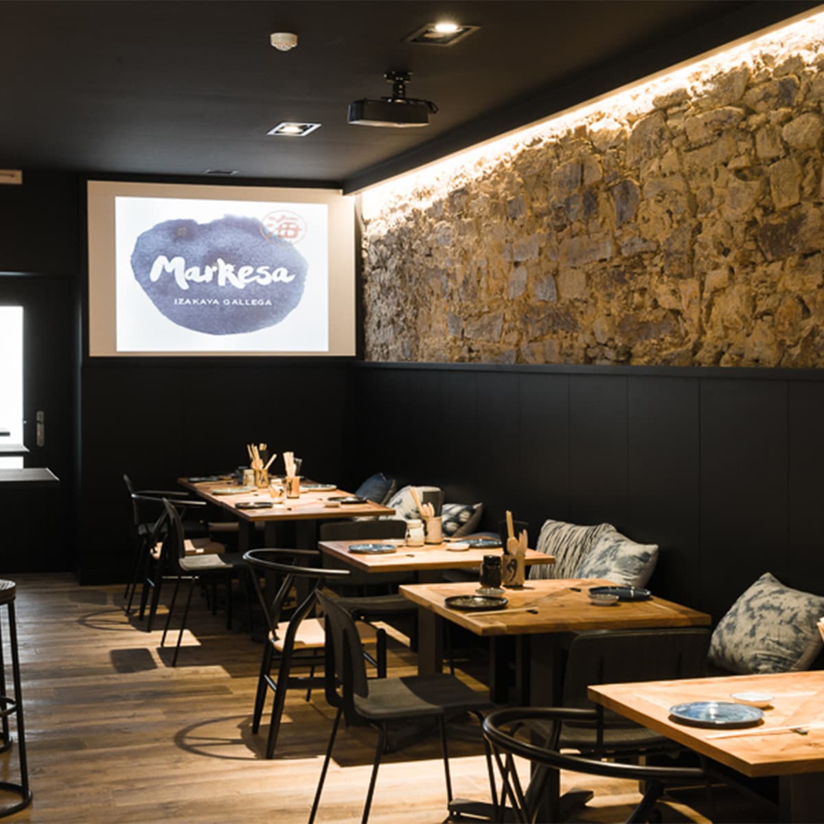 Restaurante Markesa, antes y después Myka Deco