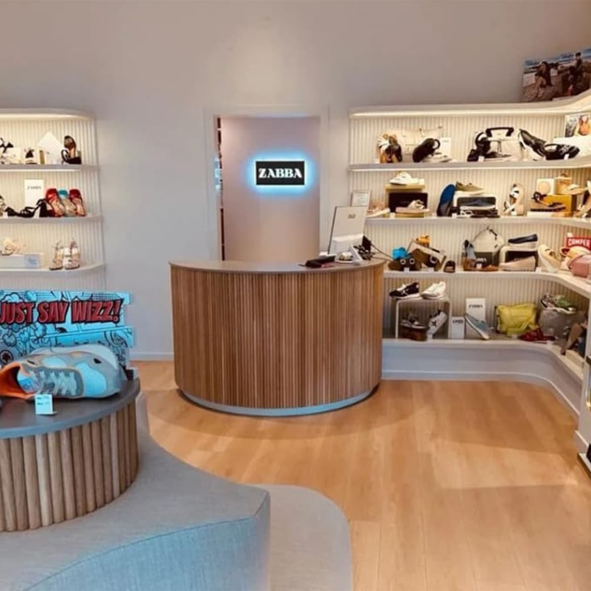 Zabba shoe store, Myka Deco project